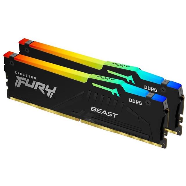 Kingston Fury Beast RGB, DDR5, 16GB (2x8GB), 5200MHz