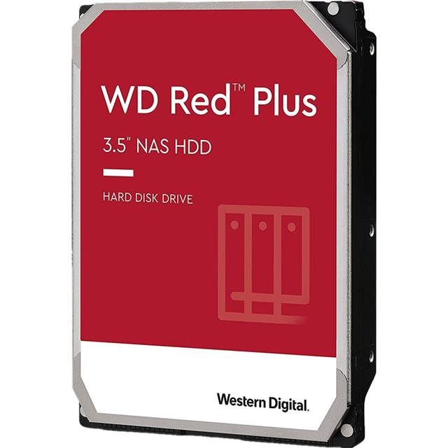 WD Red Plus NAS Hard Drive - 4TB - 3.5", SATA, 5.4k, 256MB