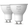 Philips Hue White, 5.2W, GU10, Spot, matt - 2-Pack