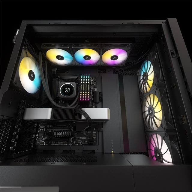 Corsair iCUE H150i Elite CPU Flüssigkeitskühler mit LCD-Display