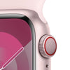 Apple Watch Series 9 GPS + Cellular (Aluminium Mitternacht) - 41mm - Sportarmband M/L Hellrosa