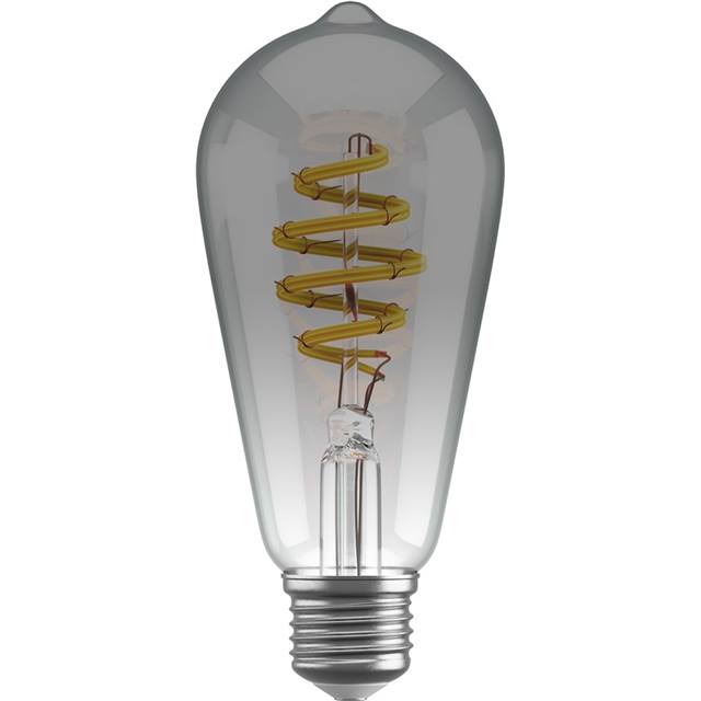 Hombli Smart Bulb Smokey, Filament, 5.5W, E27, ST64, klar