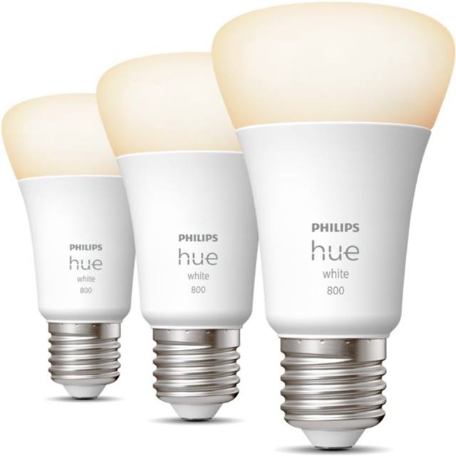 Philips Hue White, 9W, E27, Bulb, opal - 3-Pack