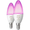Philips Hue White & Color Ambiance, E14, Candle, opal - 2-Pack