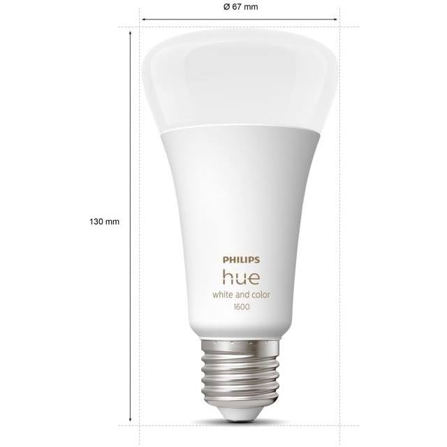 Philips Hue White & Color Ambiance, 13.5W, E27, Bulb, opal