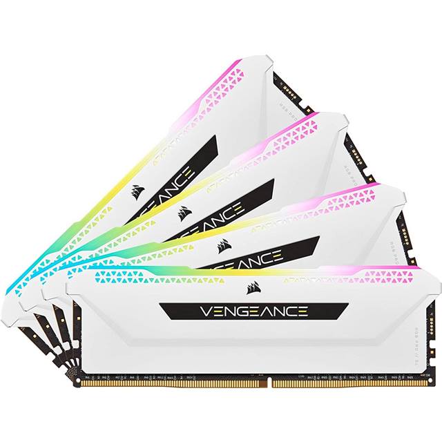 Corsair Vengeance RGB PRO SL, DDR4, 32GB (4 x 8GB), 3200MHz - weiss