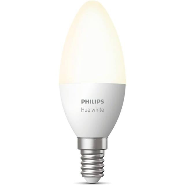 Philips Hue White, 5.5W, E14, Candle, opal
