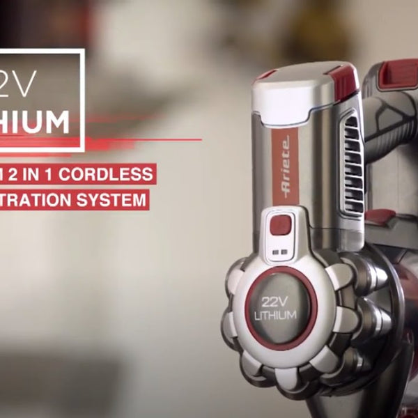 Ariete Akku-Hand- und Stielsauger ARI-2757 Rot