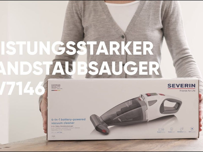 Severin Akku-Handsauger HV7146 Grau/Weiss