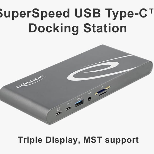 Delock Dockingstation USB-C – USB/SD/LAN/HDMI/DP PD 85W
