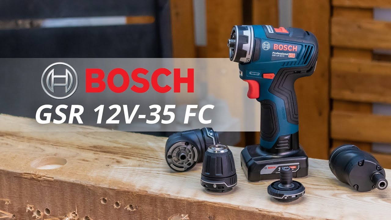 Bosch Professional Akku-Bohrschrauber GSR 12 V-35 FC Kit inkl. Zubehör-Set