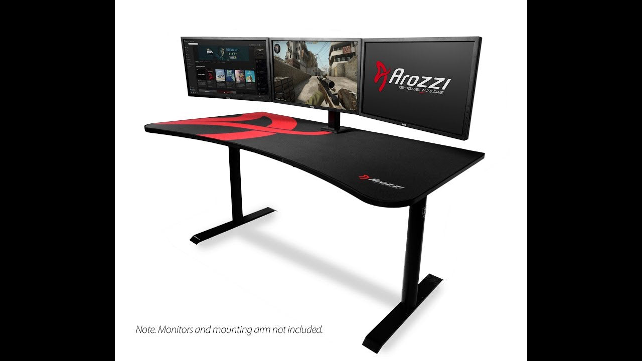 Arozzi Gaming Tisch Arena Rot/Schwarz