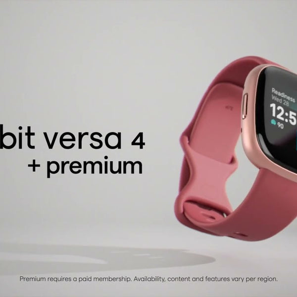 Fitbit GPS-Sportuhr Versa 4 Smartwatch Dunkelblau/Silber
