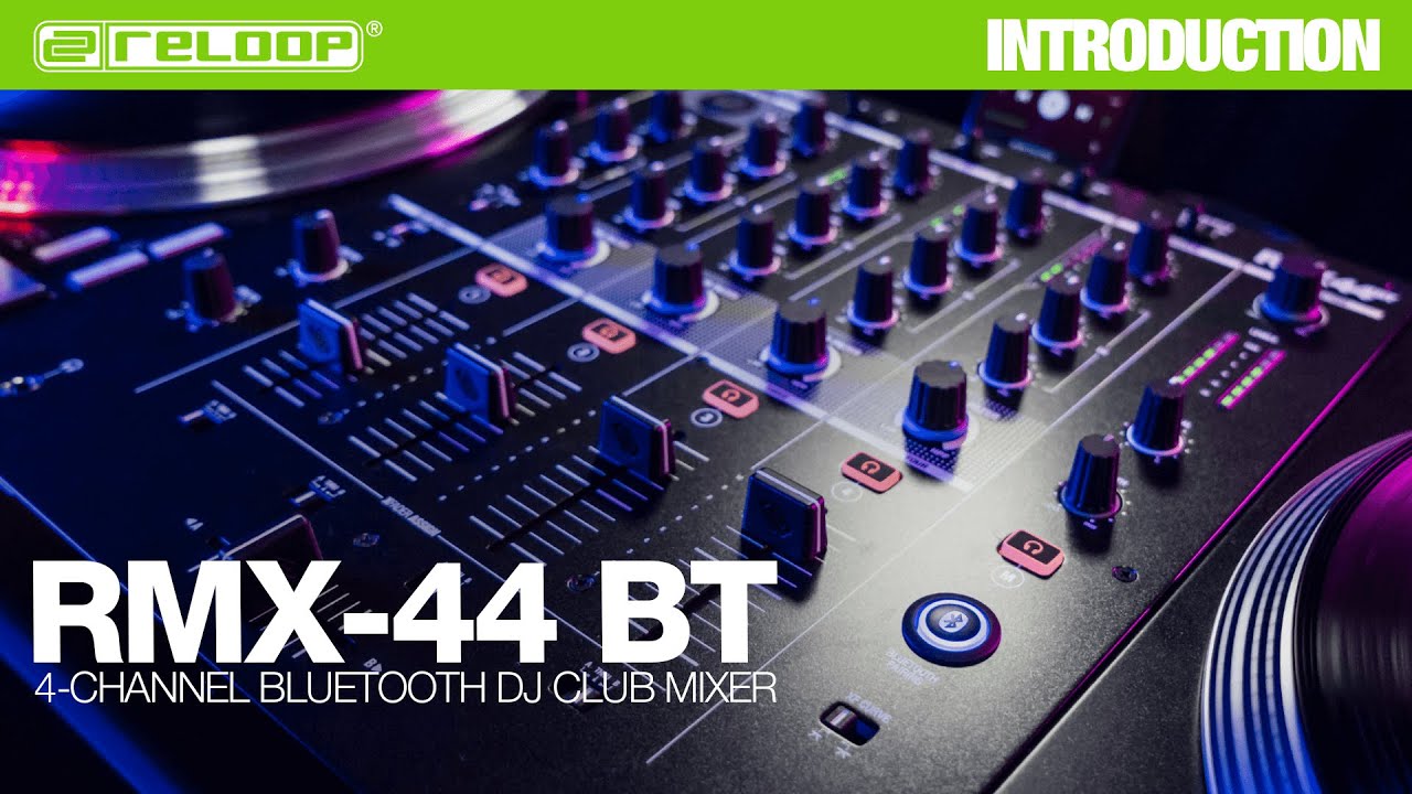 Reloop DJ-Mixer RMX-44BT 4-Kanal