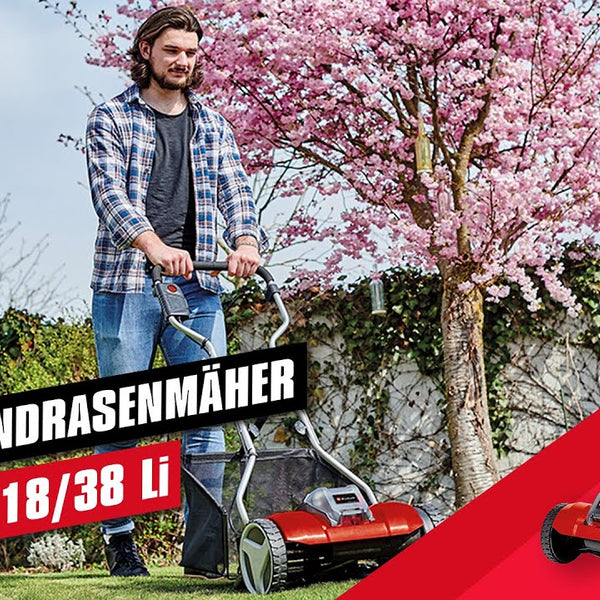 Einhell Akku-Spindelmäher GE-HM 18/38 Li Solo